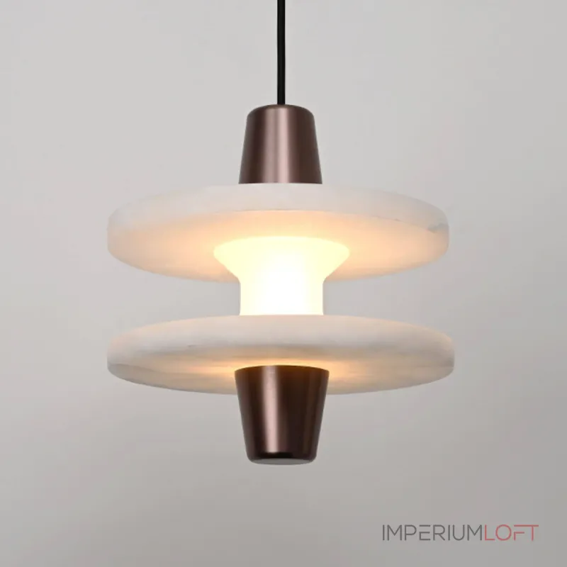 Люстра LOVOND LUPA Bronze с мраморным плафоном от ImperiumLoft