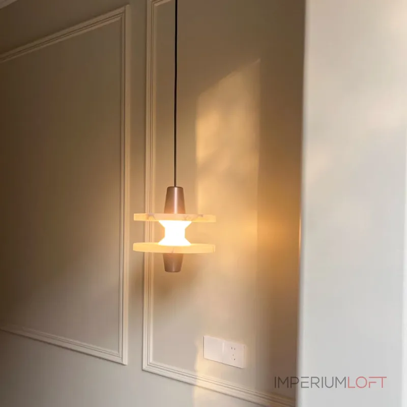 Люстра LOVOND LUPA Bronze с мраморным плафоном от ImperiumLoft