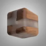 Настенный светильник KONOHA CUBE B Dark Brown с выключателем от ImperiumLoft