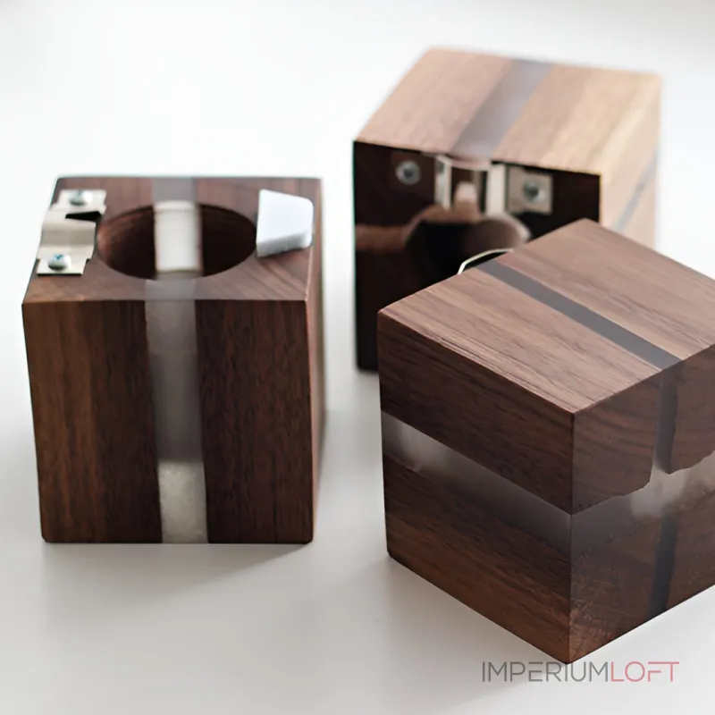 Настенный светильник KONOHA CUBE A Dark Brown с проводом от ImperiumLoft Настенный светильник KONOHA CUBE A Dark Brown с проводом от ImperiumLoft