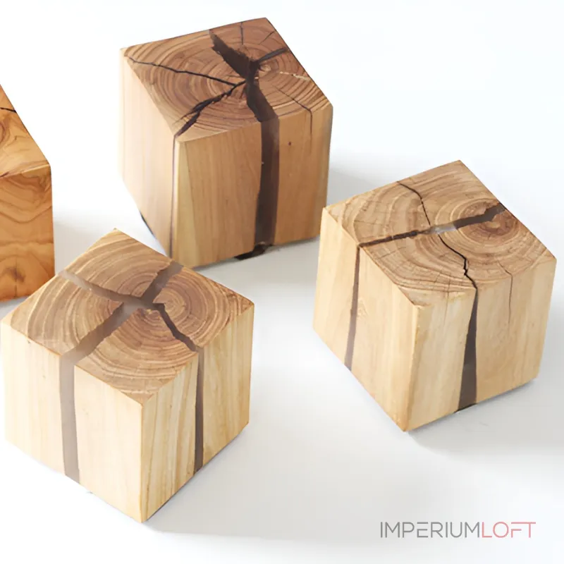 Настенный светильник KONOHA CUBE A Light Brown с проводом от ImperiumLoft