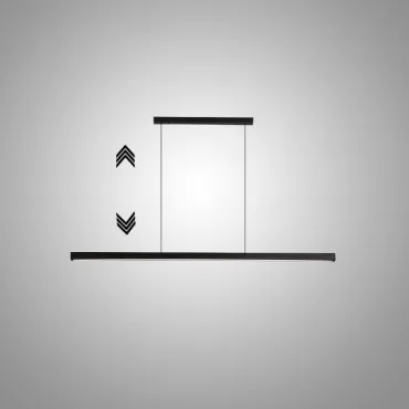 Подвесной светильник LANHU LONG Black L100 с лифтом Подвесной светильник LANHU LONG Black L100 с лифтом