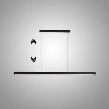 Подвесной светильник LANHU LONG Black L150 с лифтом Подвесной светильник LANHU LONG Black L150 с лифтом