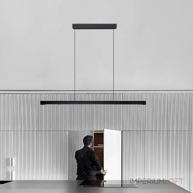 Подвесной светильник LANHU LONG Black L100 с лифтом от ImperiumLoft