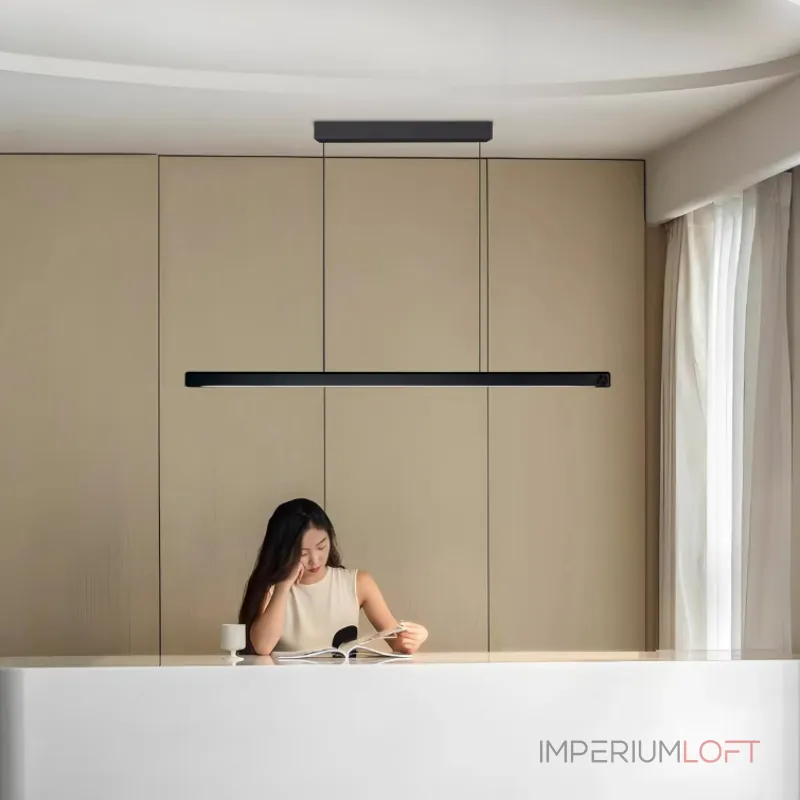 Подвесной светильник LANHU LONG Black L100 с лифтом от ImperiumLoft