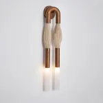 Настенный светильник BRUSH LUMEN Bronze с конским волосом от ImperiumLoft