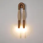 Настенный светильник BRUSH LUMEN Bronze с конским волосом от ImperiumLoft