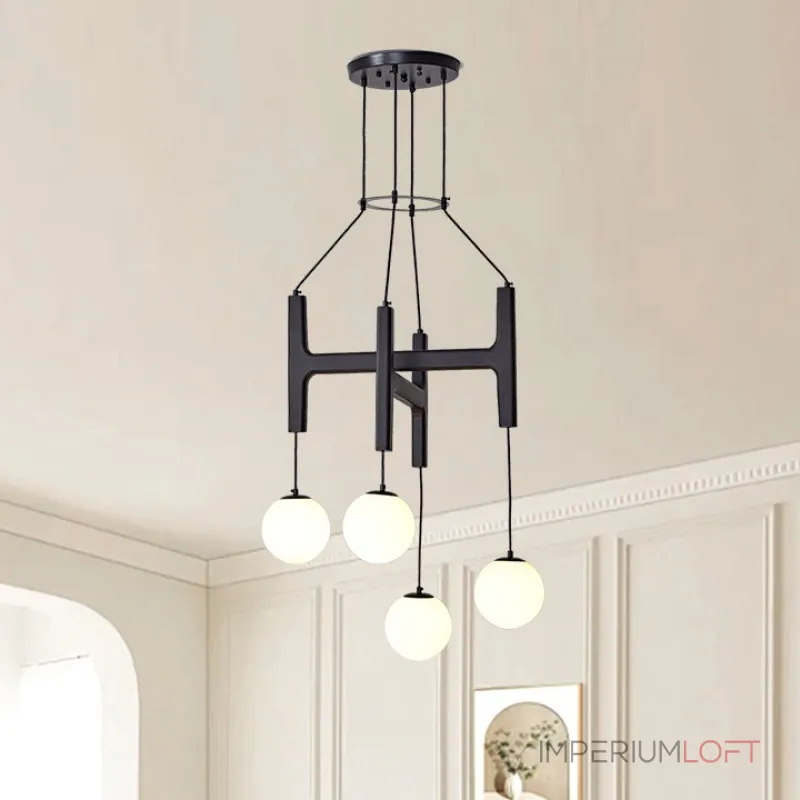 Люстра Sphere Hanger Black P4 от ImperiumLoft