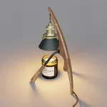 Настольная лампа Amber Tend для ароматических свечей с треногой от ImperiumLoft