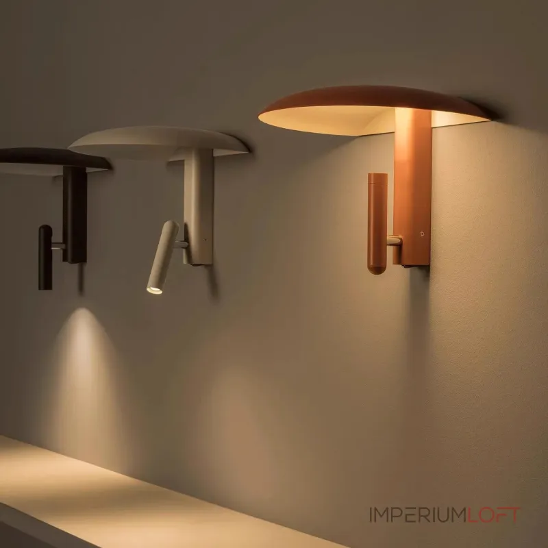 Настенный светильник Dome Beam Black от ImperiumLoft