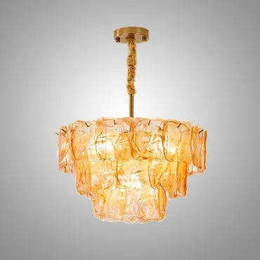 Подвесная люстра PETAL GLASS Gold D50 