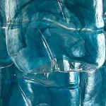 Подвесная люстра PETAL GLASS Blue D50 со стеклянными плафонами от Vinsa