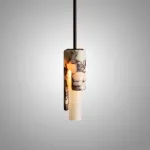 Подвесной светильник Stone Drop A с мраморными плафоном от Vinsa