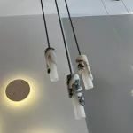 Подвесной светильник Stone Drop A с мраморными плафоном от Vinsa