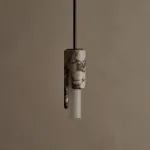 Подвесной светильник Stone Drop A с мраморными плафоном от Vinsa