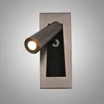 Настенный светильник Zhongy Silver с поворотным плафоном от Vinsa