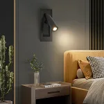 Настенный светильник Zhongy Black с поворотным плафоном от Vinsa