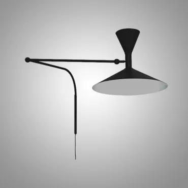 Настенный светильник Duo Play Black с проводом