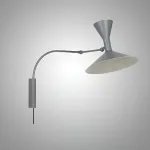 Настенный светильник Duo Play Grey с проводом и гибким механизмом от Vinsa