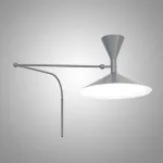 Настенный светильник Duo Play Grey с проводом и гибким механизмом от Vinsa