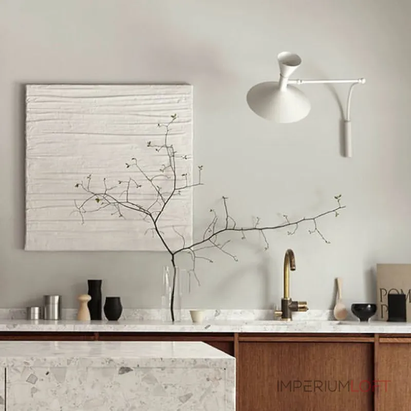 Настенный светильник Duo Play White с проводом и гибким механизмом от Vinsa