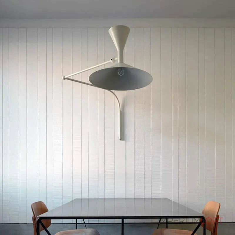 Настенный светильник Duo Play Grey с проводом и гибким механизмом от Vinsa