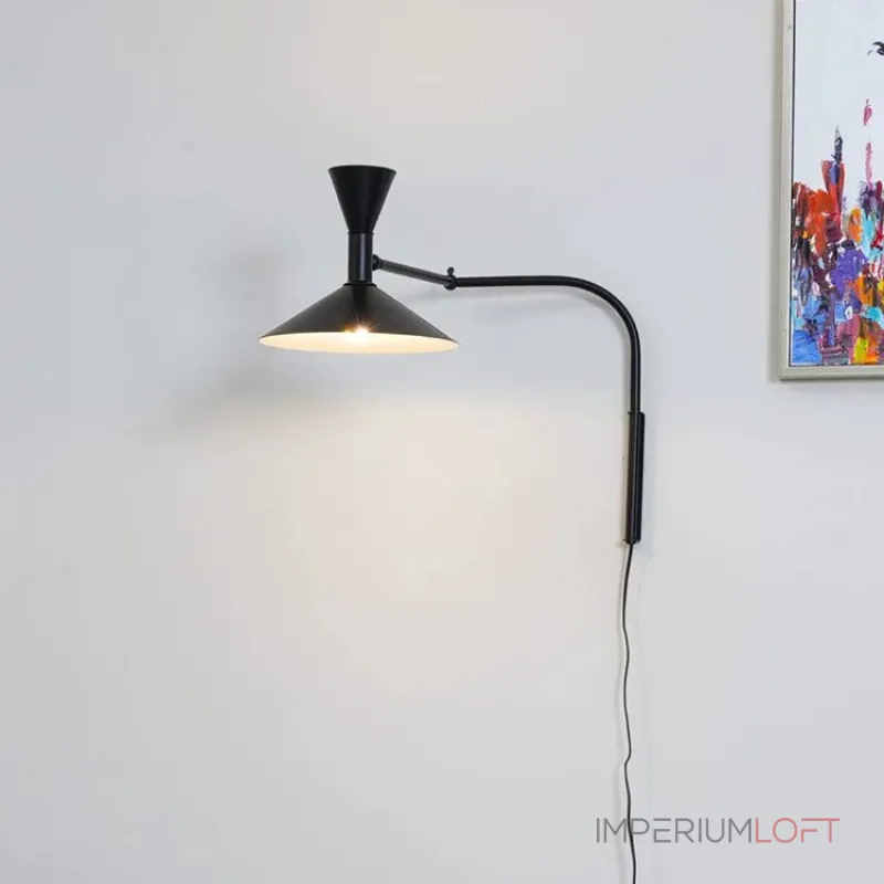 Настенный светильник Duo Play Black с гибким механизмом от Vinsa Настенный светильник Duo Play Black с гибким механизмом от Vinsa