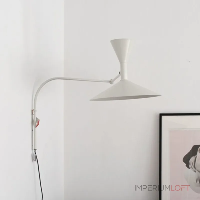 Настенный светильник Duo Play White с гибким механизмом от Vinsa