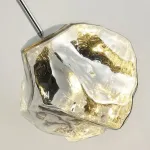 Подвесной светильник Ice Light D15 Silver с природной фактурой от VINSA