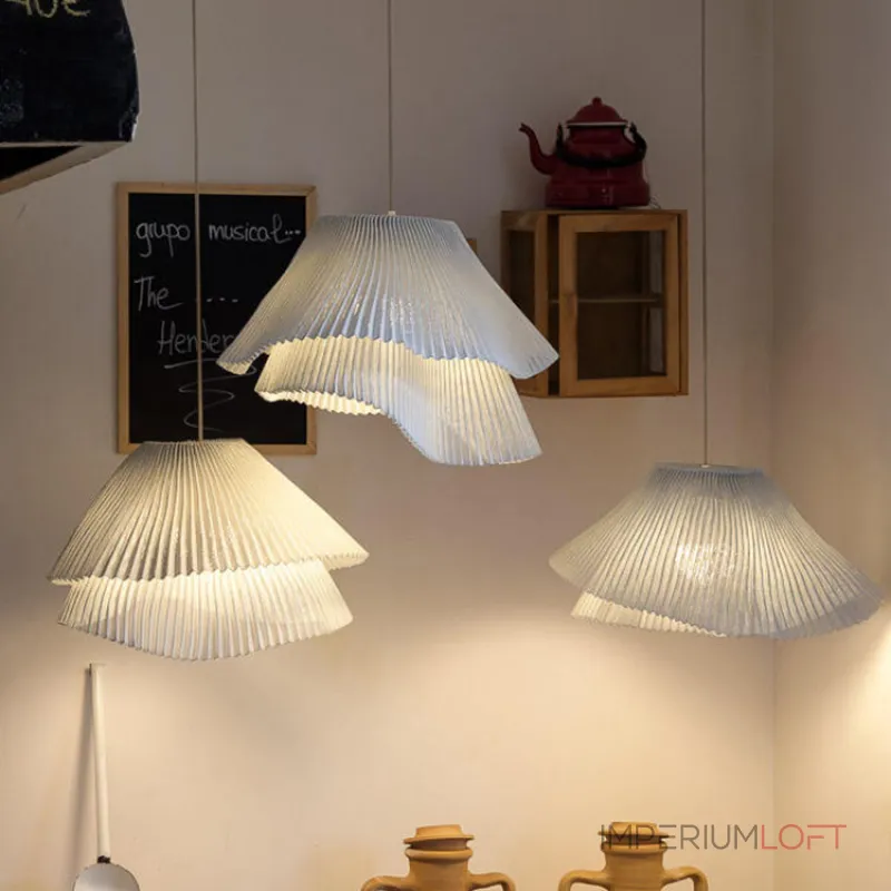 Подвесной светильник Elegant Pleat A с фактурным плафоном от VINSA Подвесной светильник Elegant Pleat A с фактурным плафоном от VINSA