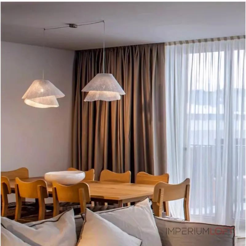 Подвесной светильник Elegant Pleat A с фактурным плафоном от VINSA Подвесной светильник Elegant Pleat A с фактурным плафоном от VINSA