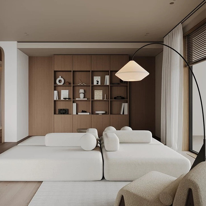 Торшер Soft Arc с изящным основанием от Vinsa