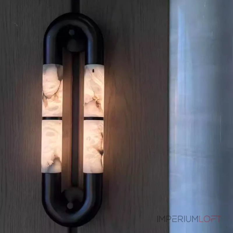 Настенный светильник Sleek Grip A с мраморными плафонами от Vinsa