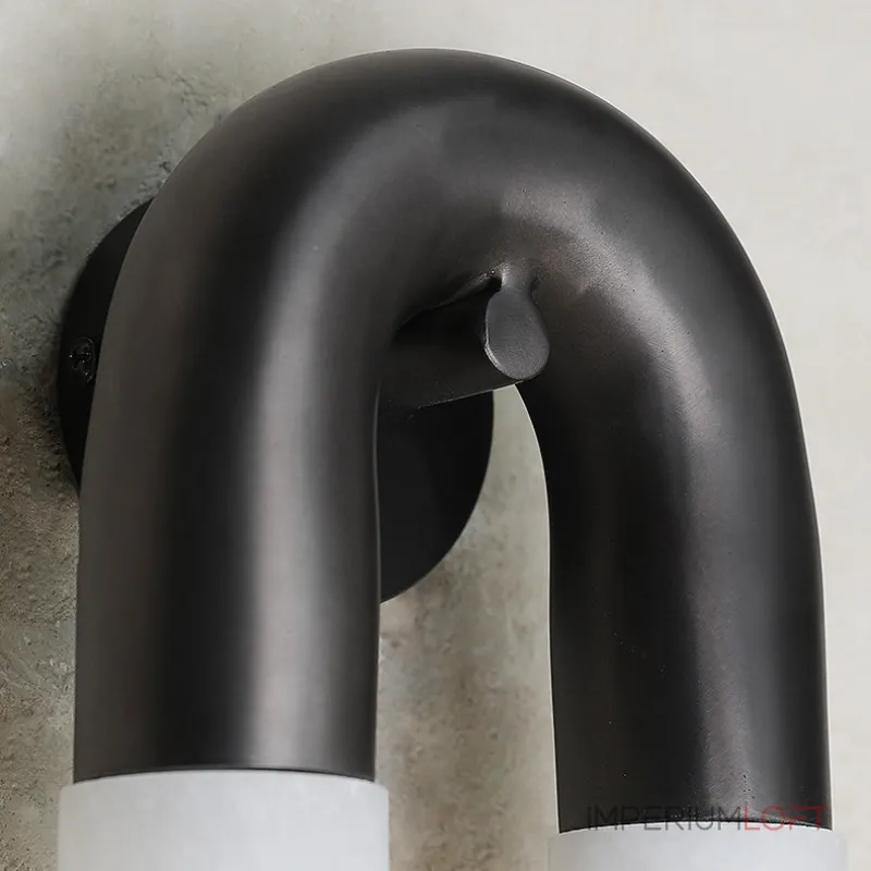 Настенный светильник Sleek Grip A с мраморными плафонами от Vinsa