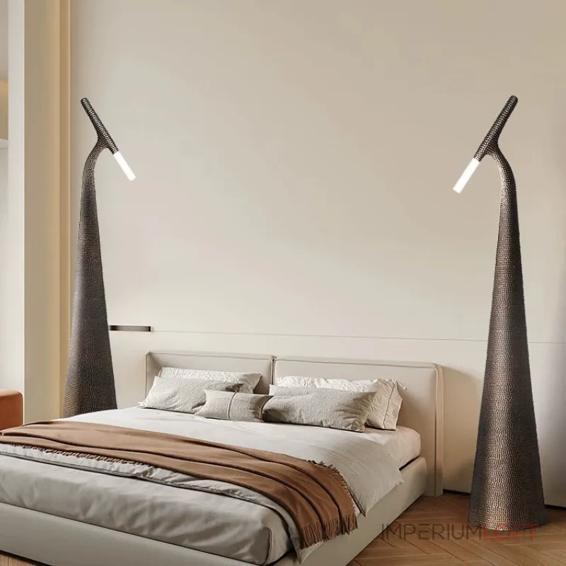 Торшер Chic Sweep с оригинальным фактурным основанием от Vinsa