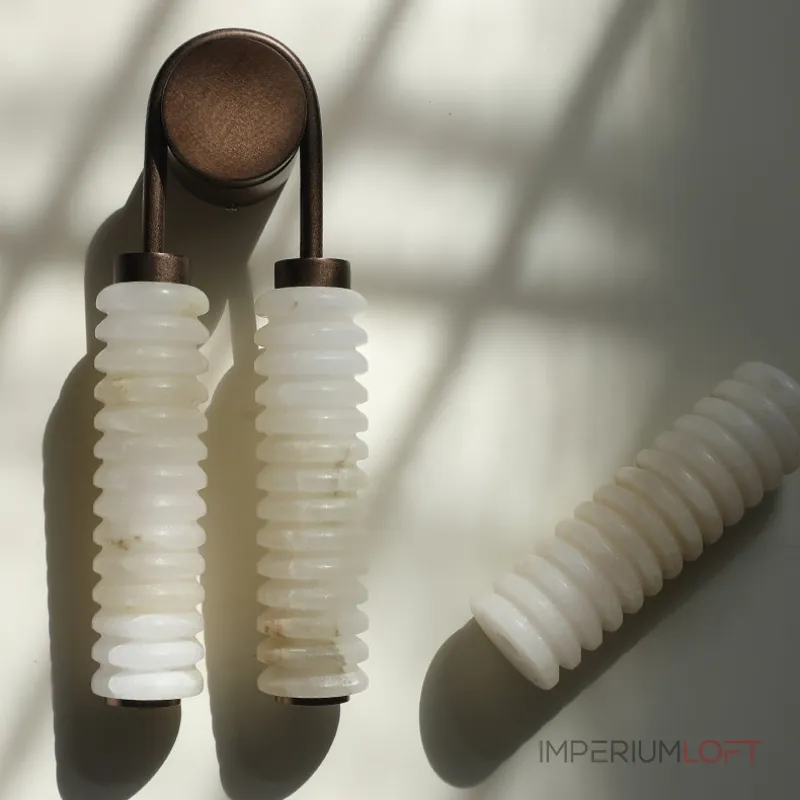 Настенный светильник Duo Glow с мраморными плафонами от Vinsa