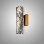 Настенный светильник Marble Fix B с мраморным плафоном от LaLume