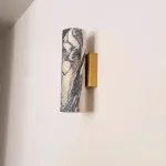 Настенный светильник Marble Fix B с мраморным плафоном от LaLume