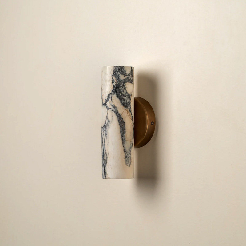 Настенный светильник Marble Fix A с плафоном из мрамора от Vinsa Настенный светильник Marble Fix A с плафоном из мрамора от Vinsa