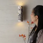 Настенный светильник Marble Fix A с плафоном из мрамора от Vinsa