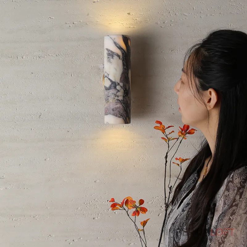 Настенный светильник Marble Fix A с плафоном из мрамора от Vinsa Настенный светильник Marble Fix A с плафоном из мрамора от Vinsa