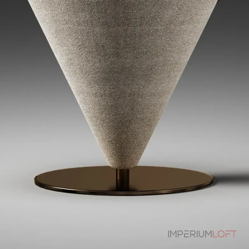 Интерьерное поворотное кресло ConeTwist A из вельвета оригинальной формы от LaLume