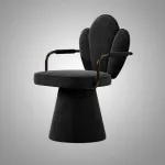 Интерьерное кресло Yulu Leaf A из вельвета с оригинальной спинкой от LaLume