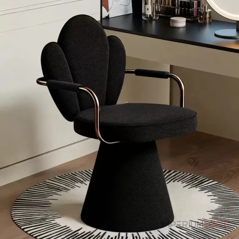 Интерьерное кресло Yulu Leaf B из вельвета с оригинальной спинкой от LaLume