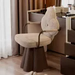 Интерьерное кресло Yulu Flower из вельвета с оригинальной спинкой от LaLume