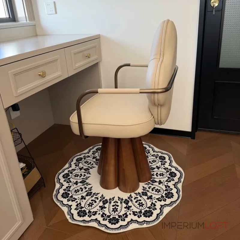 Интерьерное поворотное кресло Yulu Flower из кожи от LaLume Интерьерное поворотное кресло Yulu Flower из кожи от LaLume