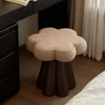 Интерьерный поворотный табурет Yulu Petal A из велюра от LaLume