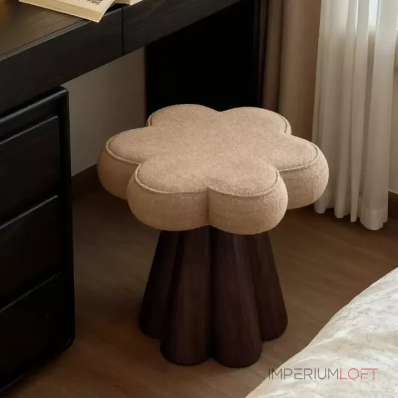 Интерьерный поворотный табурет Yulu Petal A из велюра от LaLume Интерьерный поворотный табурет Yulu Petal A из велюра от LaLume