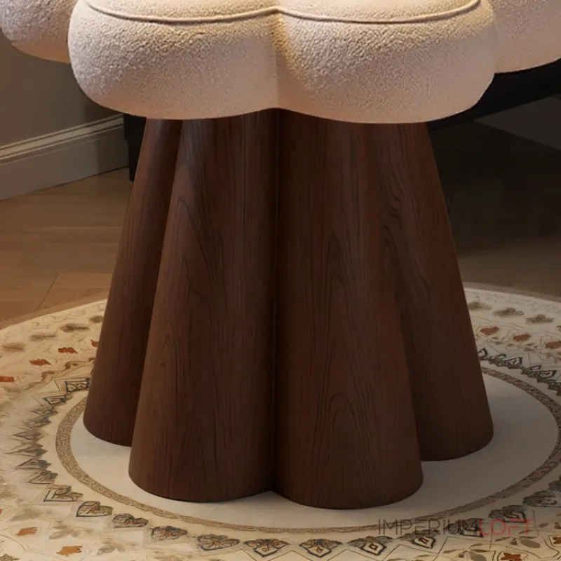 Интерьерный поворотный табурет Yulu Petal A из велюра от LaLume Интерьерный поворотный табурет Yulu Petal A из велюра от LaLume