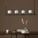 Подвесной светильник Ziilamp Cotton Black со стеклянными плафонами в форме хлопка от Vinsa